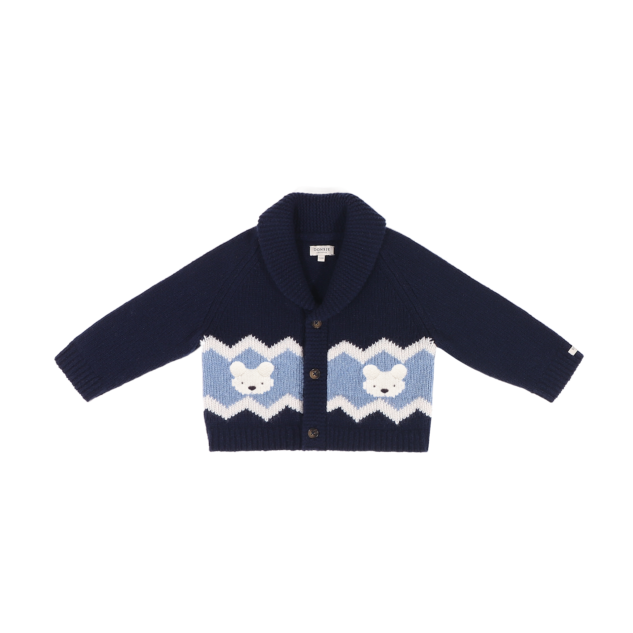Kwinten Merino Wool Cardigan | Polar Bears