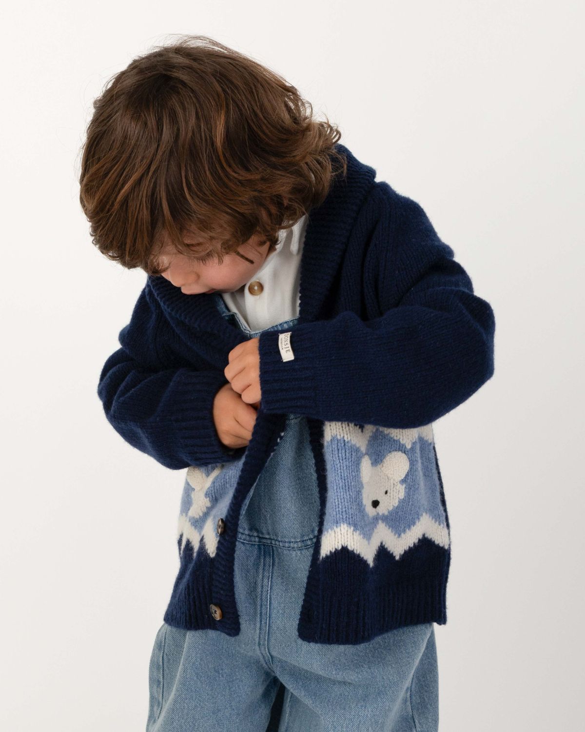 Kwinten Merino Wool Cardigan | Polar Bears