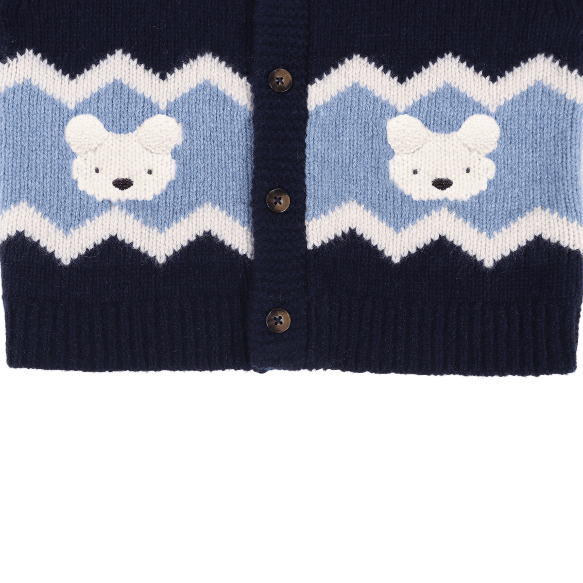 Kwinten Merino Wool Cardigan | Polar Bears