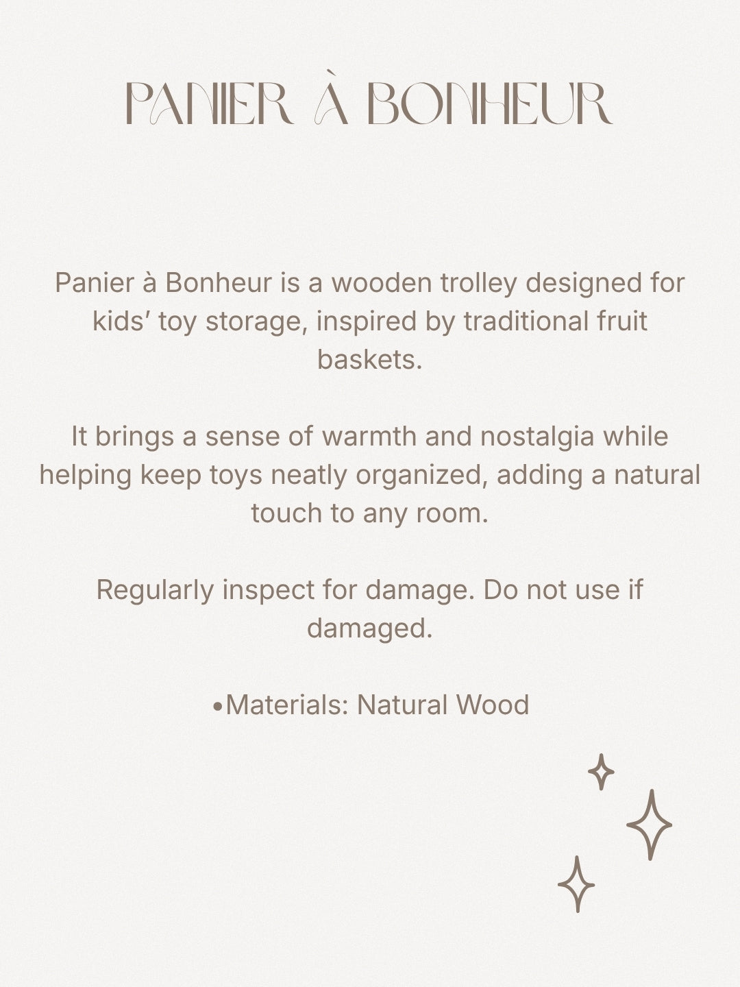 Panier à Bonheurs Toy Trolley